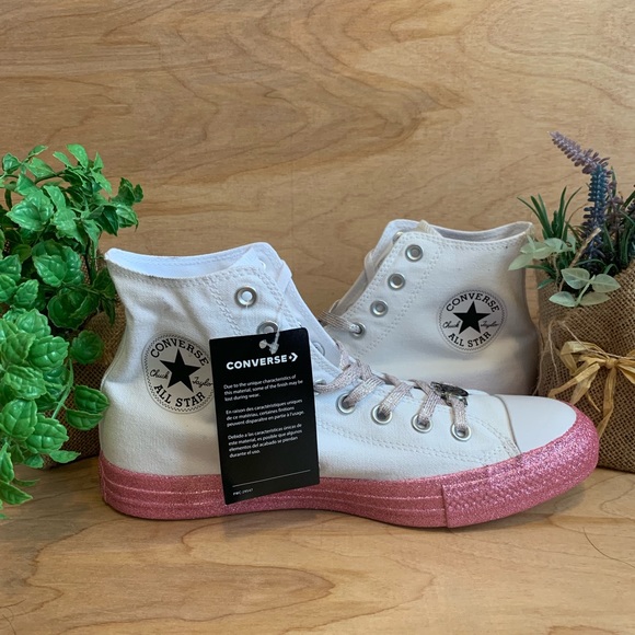 NEW Converse Miley Cyrus All Star Glitter Hi - Picture 5 of 8
